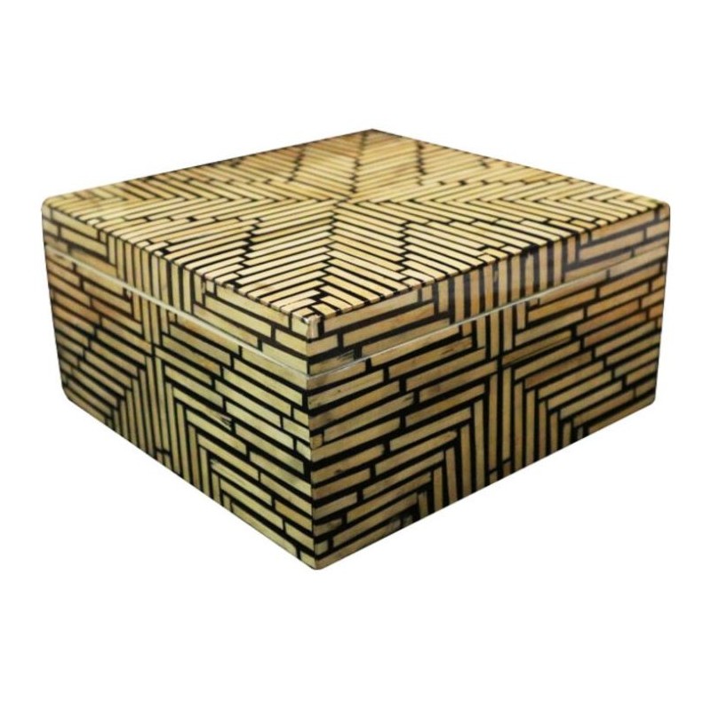 Home Nature Caja Decorativa Mdf Cuadrada