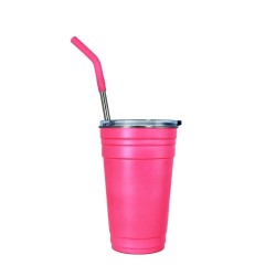 Party Cup Vaso De Acero 20 Oz Rosa Neon