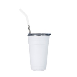 Party Cup Vaso De Acero 20 Oz Blanco