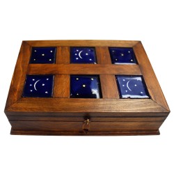 Caja alhajera Viejo Arte mini 6 azulejos - Artesanía