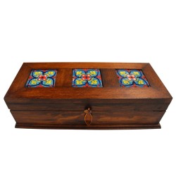 Caja alhajera Viejo Arte mini 3 azulejos - Artesanía