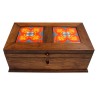 Caja alhajero Viejo Arte 2 azulejos 5x5 - Artesanía