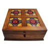 Caja alhajera Viejo Arte 4 azulejos 5 x 5 - Artesanía