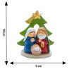 Figura Decorativa Edición Navidad Nacimiento Árbol de Navidad Running Decora