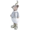 Figura Decorativa Edición Navidad Ratón Gorro Dorado 23 cm Running Decora