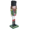 Figura Decorativa Edición Navidad Cascanueces Multicolor Glitter 25 cm con Busby Y Fusible Running Decora