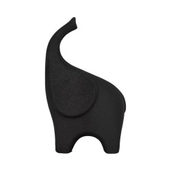 Figura Decorativa Diseño Moderno Elefante Negro Oreja Grande Sagebrook