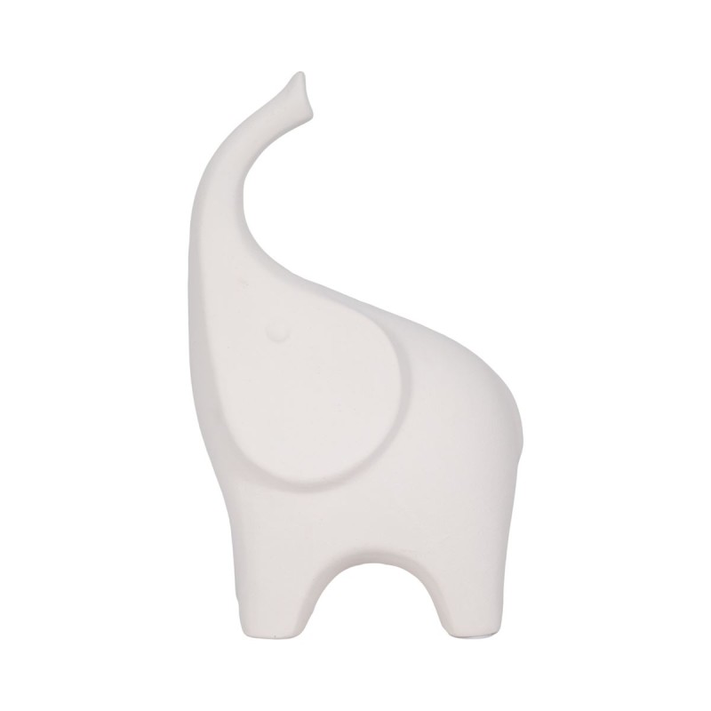 Figura Decorativa Diseño Moderno Elefante Blanco Oreja Grande Sagebrook