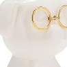 Figura Decorativa Diseño Moderno Puppy con Lentes Dorados Sagebrook