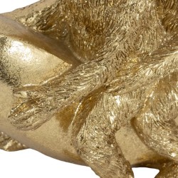 Figura Decorativa Diseño Moderno Monos sobra Banana Dorado Sagebrook