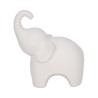 Figura Decorativa Diseño Moderno Elefante Blanco Textura Rugosa Sagebrook