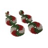 Aretes Artesanales Diseño Rehiletes Edición Fiestas Patrias Tricolor Chaquira