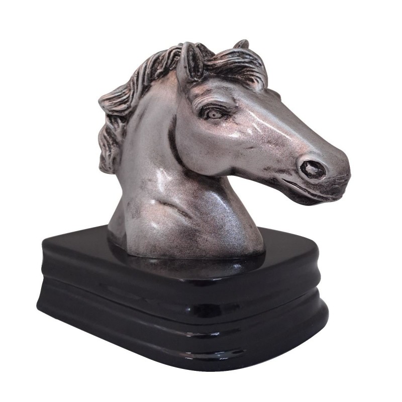Figura Decorativa Torogoz Prensa Libro Cabeza de Caballo