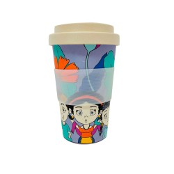 Vaso Cafetero de Bambú Muñecas By Mexico