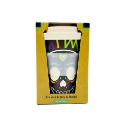 Vaso Cafetero de Bambú Calavera Chumbalaca By Mexico