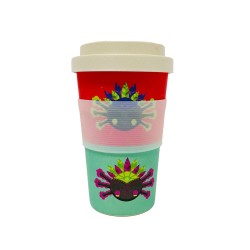 Vaso Cafetero de Bambú Ajolotes By Mexico
