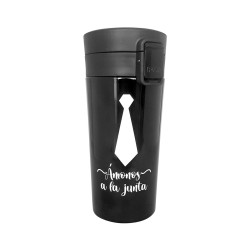 Vaso Térmico Steiner Acero Inoxidable Divertido Diseño Negro 350 ml