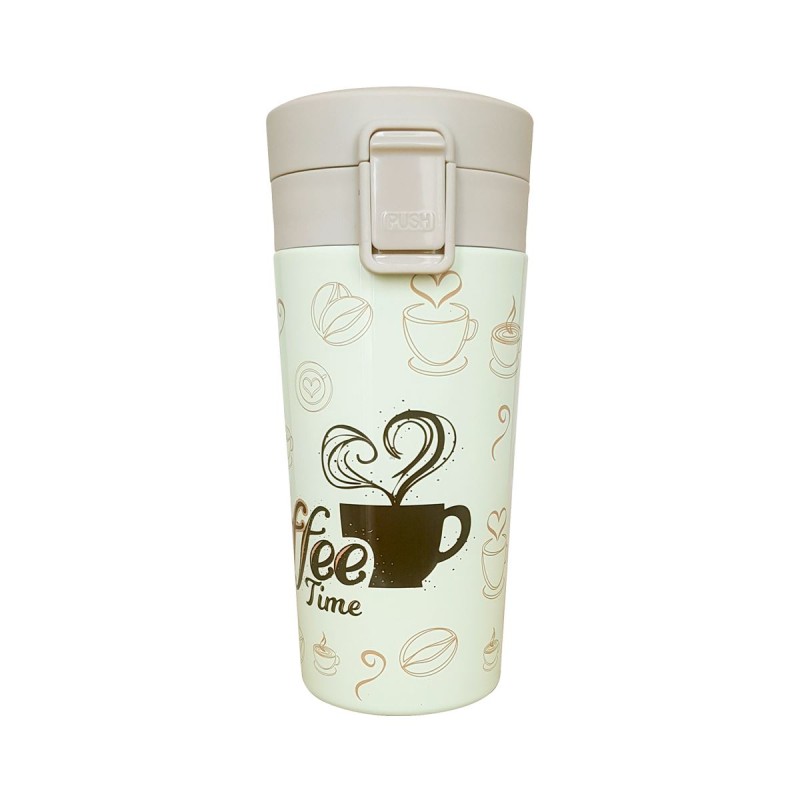 Vaso Térmico Steiner Acero Inoxidable Divertido Diseño Beige 350 ml