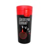 Vaso Térmico Steiner Acero Inoxidable Divertido Diseño Negro-Rojo 350 ml