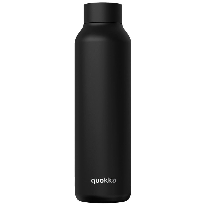 Botella Termo Quokka Solid Negro Azaba Acero Inoxidable 850 Ml