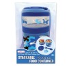 Recipiente con División Apilable y Cubierto Pack & Go Camuflaje Hot Focus 454CAMO