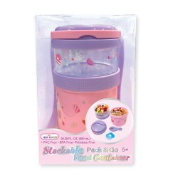 Recipiente con División Apilable y Cubierto Pack & Go Dulce Hot Focus 454SW