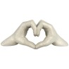 Figura Decorativa Concepts Life Diseño Manos en Forma de Corazón Blanco