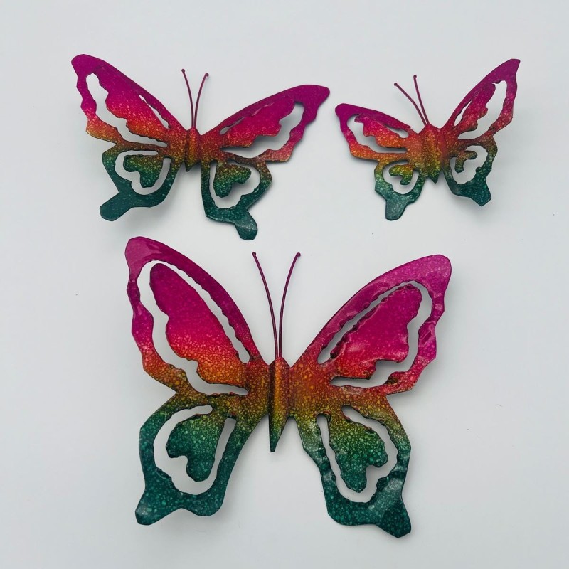 Set Figura Decorativa Artesanal Mariposas