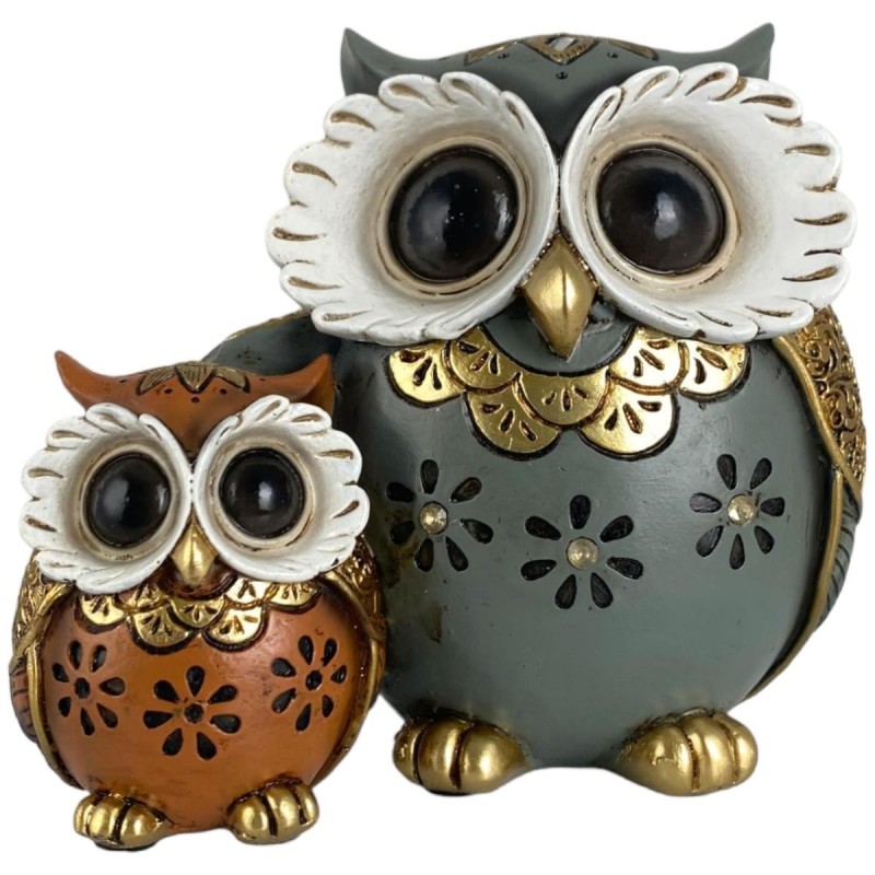 Figura Decorativa Concepts Life Diseño Búho con Bebé