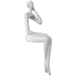 Figura Decorativa Concepts Life Diseño Silueta Humana Blanco Deconstruida