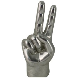 Figura Decorativa Concepts Life Diseño Mano Plateada
