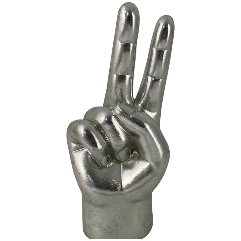 Figura Decorativa Concepts Life Diseño Mano Plateada