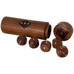 Estuche con Dados de Madera Concepts Life
