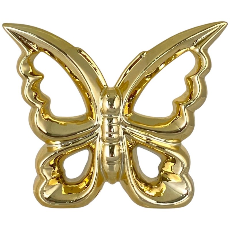 Figura Decorativa Concepts Life Diseño Mariposa Grande Dorada