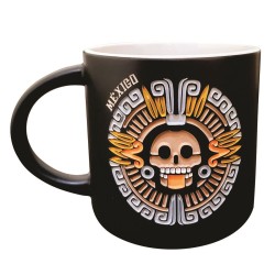Taza Cerámica Ammy Diseño Artesanal Mictlantec 16oz
