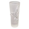 Vaso Tequilero Cristal Diseño Artesanal Grabado Colibrí 2oz