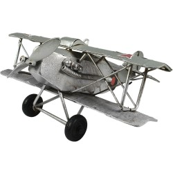 Figura Decorativa Avión Halberts Alemán Gris