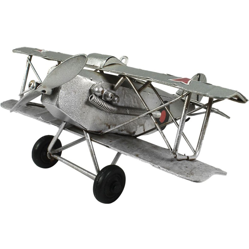 Figura Decorativa Avión Halberts Alemán Gris