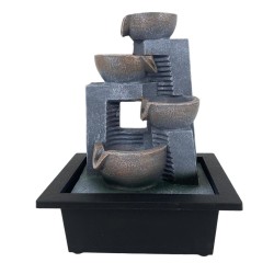 Figura Decorativa Fuente con Luz  21.3X16.7X28CM