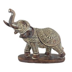 Figura Decorativa Elefante Marrón 20X10.2X17.5CM