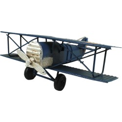 Figura Decorativa Avión Halberst Húngaro Azul