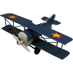 Figura Decorativa Avión Halberst Húngaro Azul