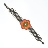 Pulsera Flor Chaquira Artesanal
