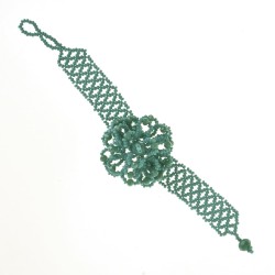 Pulsera Flor Chaquira Artesanal