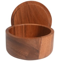 Home Nature Recipiente Natura de Madera con Tapa 6*12 Cm