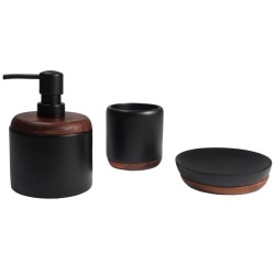 Home Nature Juego Kari de 3 Accesorios para Baño