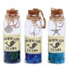 Set Botellas Náuticas Decorativas Diseño Conchita, Ancla y Estrella de Mar