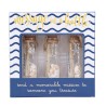 Set Decorativo Mensaje en una Botella Náutica Diseño Conchita, Ancla y Estrella de Mar