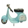 Figura Decorativa Reloj Moto Azul