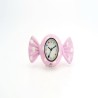 Figura Decorativa Reloj Dulce Rosa
